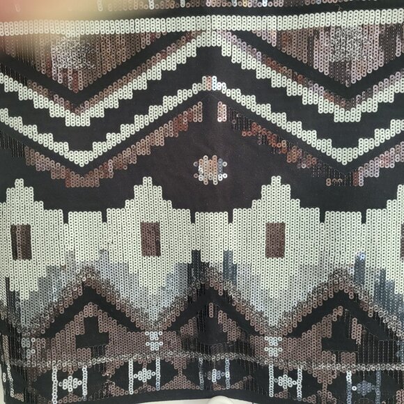 Express Sequined Mini Skirt Size XS - Picture 6 of 8